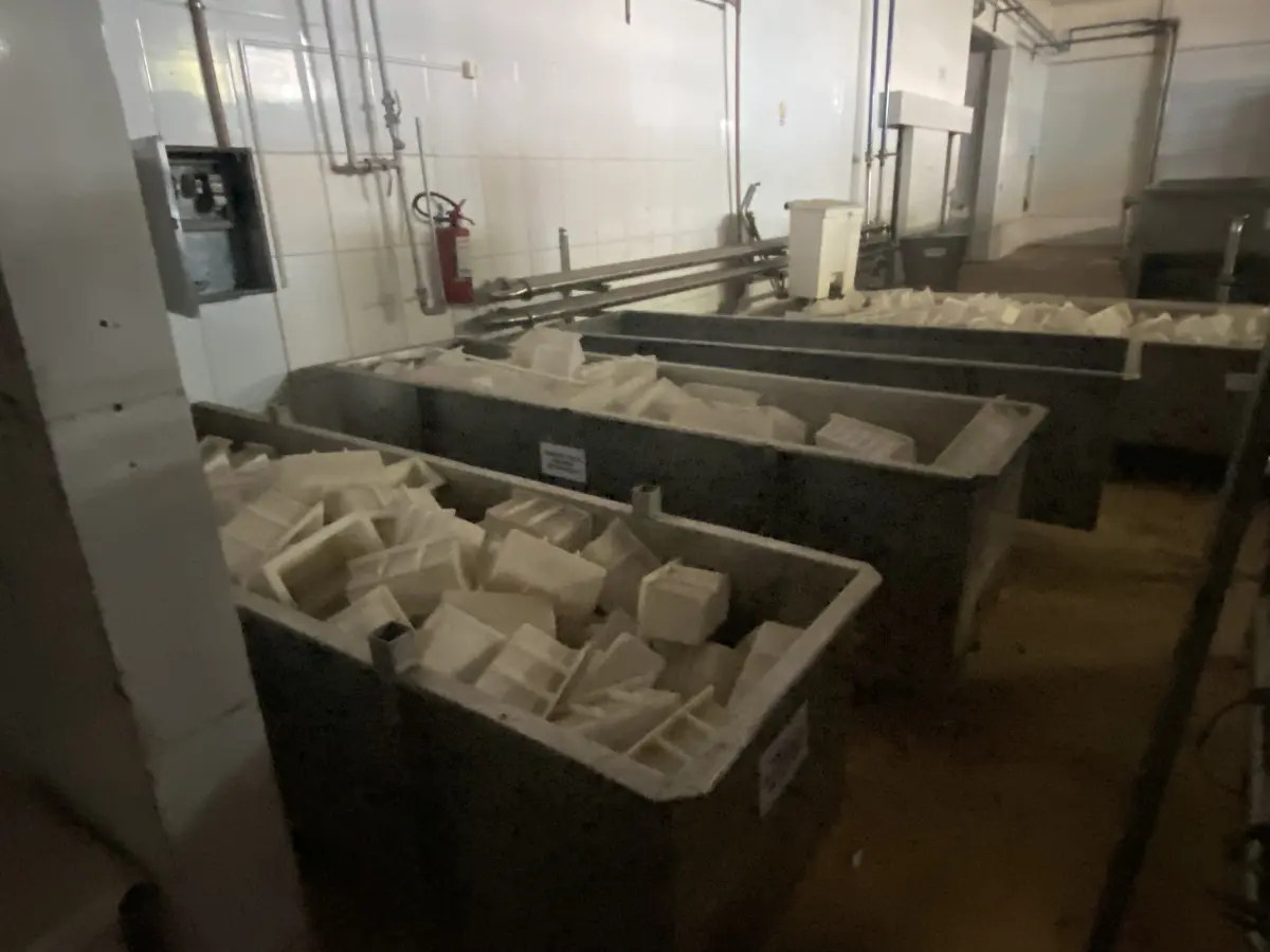 LOTE 025 - 07 Tanque de inox para salmora de queijo mussarela