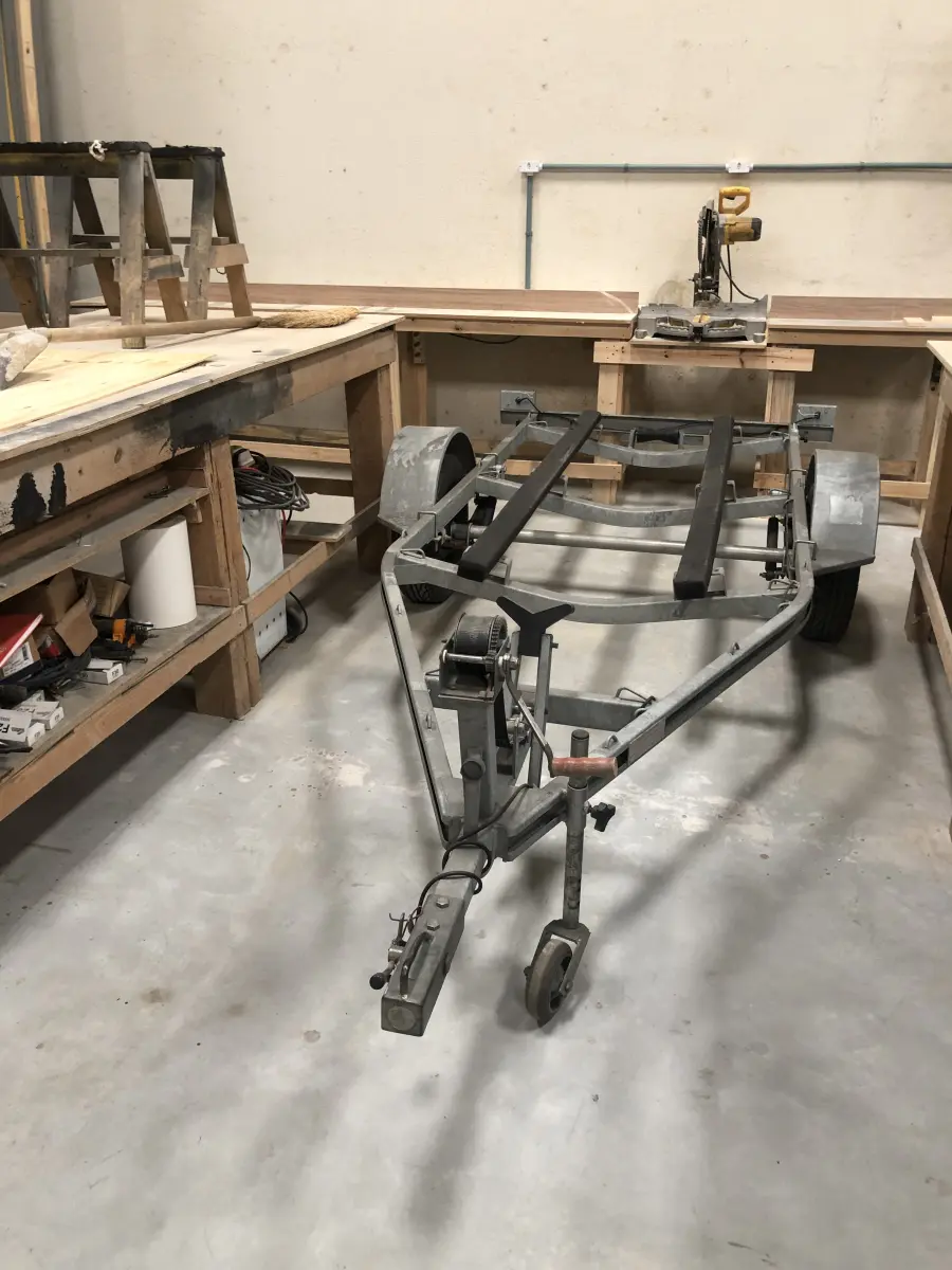 LOTE 014 - Reboque para barco placa QIC3D25