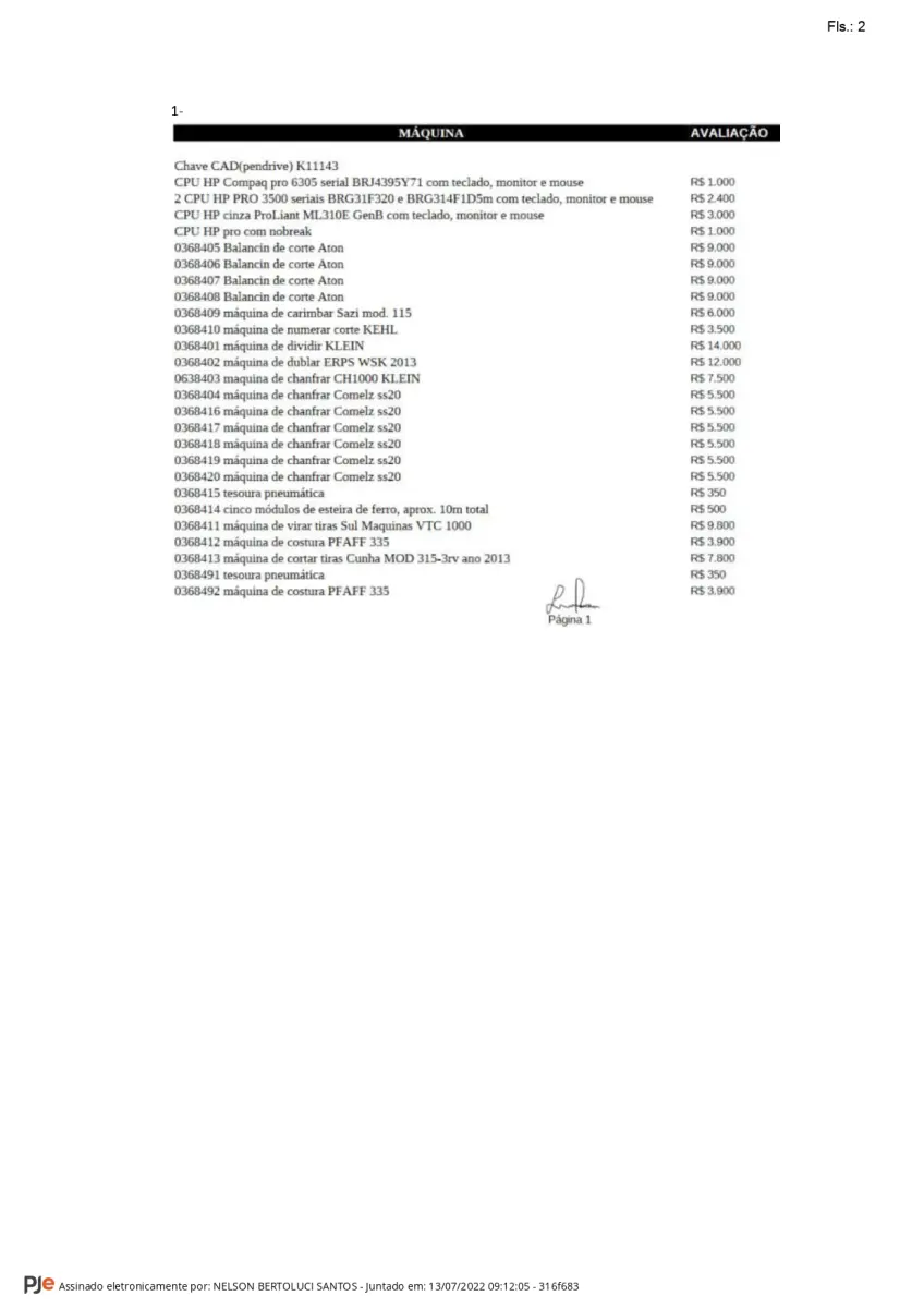 LOTE 000 - Maquinas de calçados
