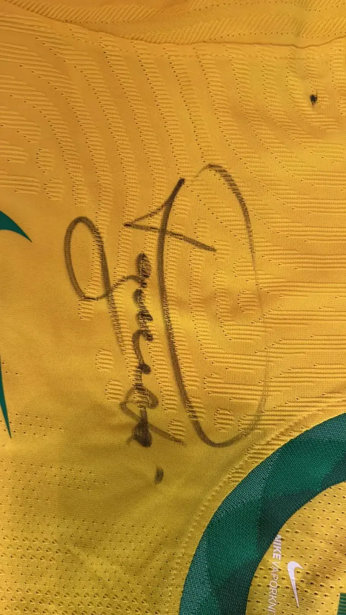 LOTE 001 - CAMPANHA DE DOAÇÃO - LEILÃO DE CAMISA DO JOGADOR TIAGO SILVA DA SELEÇÃO BRASILEIRA AUTOGRAFADA POR TODOS OS JOGADORES - CAMISA COM O LEILOEIRO A DISPOSIÇÃO PARA VISITAÇÃO - AJUDAR ESSA NOBRE CAUSA NÃO TEM PREÇO - PARA CADASTRO RÁPIDO CONTATE O LEILOEIRO 51.991165051