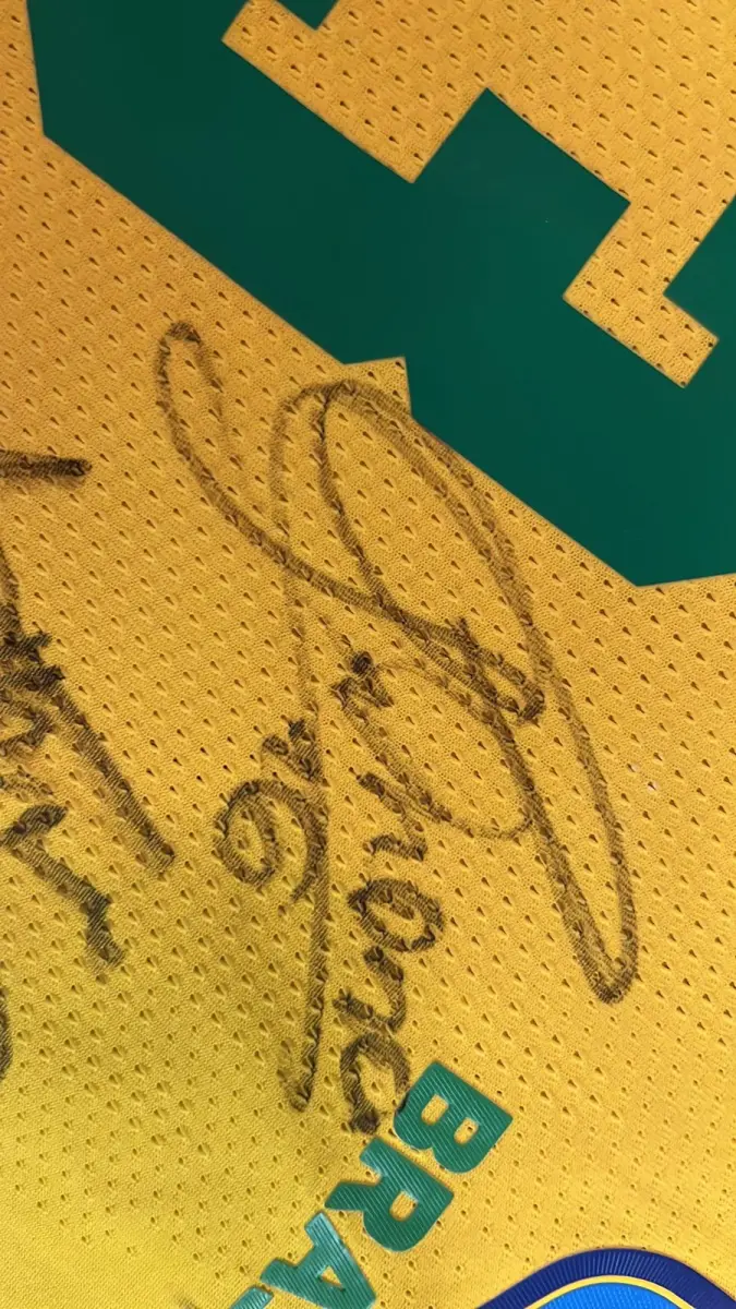 LOTE 001 - CAMPANHA DE DOAÇÃO - LEILÃO DE CAMISA DO JOGADOR TIAGO SILVA DA SELEÇÃO BRASILEIRA AUTOGRAFADA POR TODOS OS JOGADORES - CAMISA COM O LEILOEIRO A DISPOSIÇÃO PARA VISITAÇÃO - AJUDAR ESSA NOBRE CAUSA NÃO TEM PREÇO - PARA CADASTRO RÁPIDO CONTATE O LEILOEIRO 51.991165051