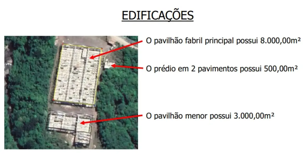 LOTE 001 - GRANDE IMÓVEL EM FLORES DA CUNHA 102.800M2 - ESTRUTURA DE PAVILHAO 11.811M2