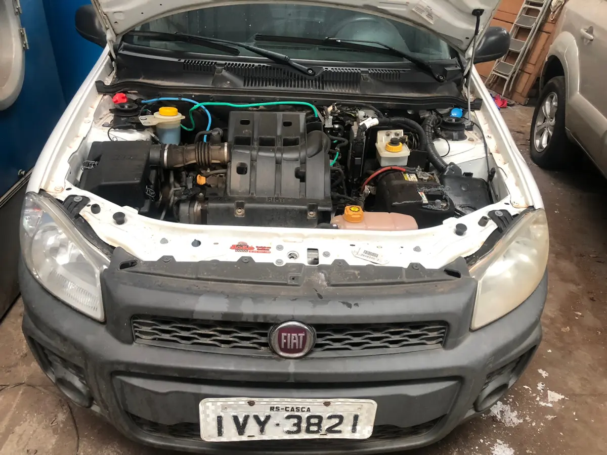 LOTE 000 - FIAT/STRADA WORKING, COR BRANCA, ANO 14/15