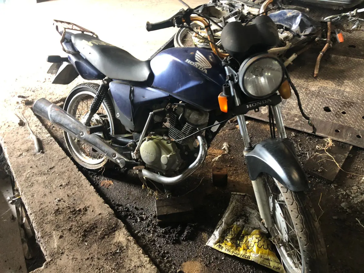 LOTE 003 - Honda/CG 150 Job, cor azul, fabricação/modelo 2008/2008