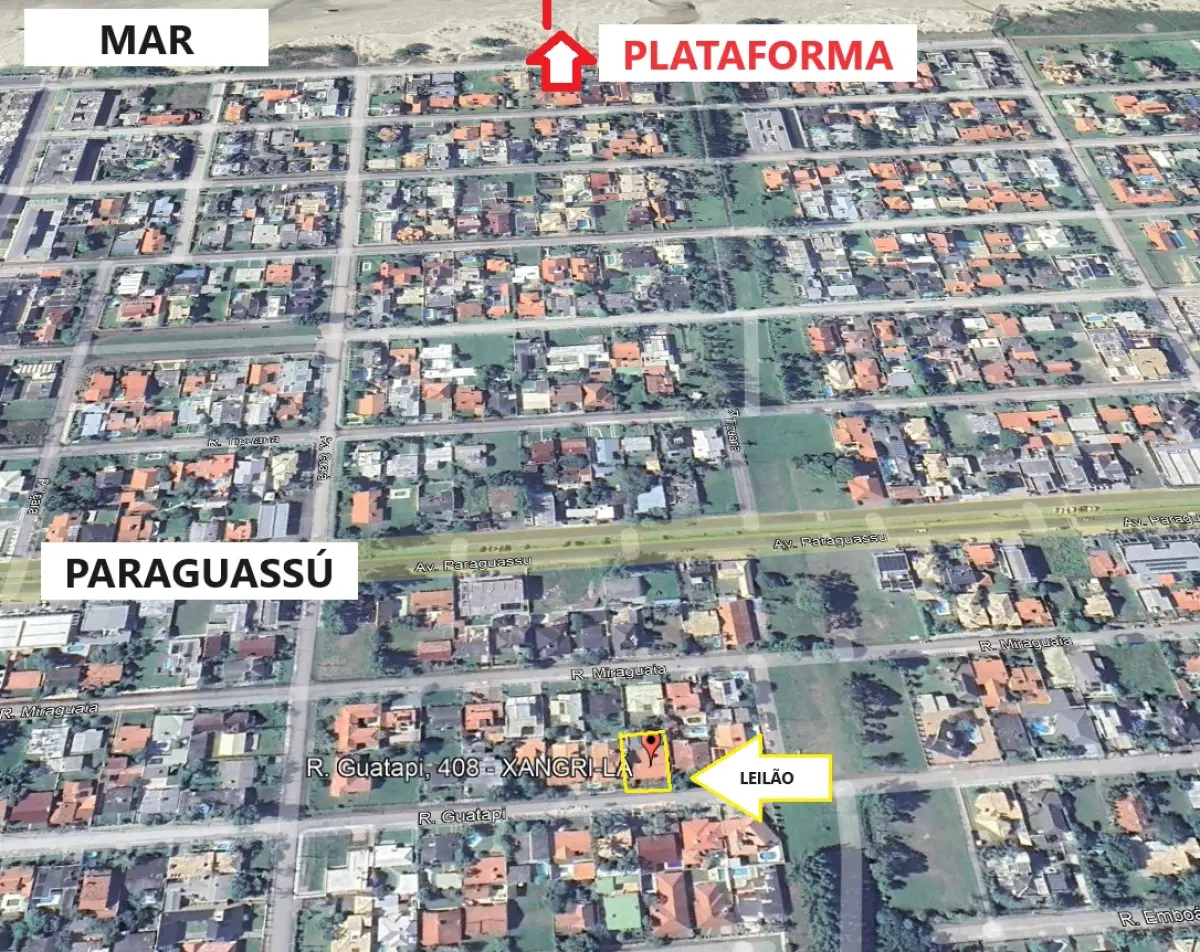 LOTE 000 - prédio residencial em alvenaria, com a área construída de 223,37m² imóvel na Rua Guatapi nº 408, na praia de Atlântida