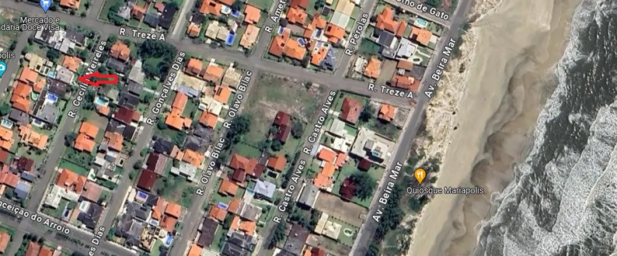 LOTE 000 - O imóvel na Rua Cecília Meireles nº 44, Balneário Mariápolis, Osório, com a área de 300m2