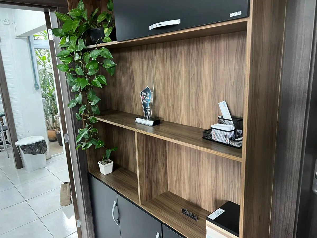 LOTE 002 - Prateleira 4 portas 