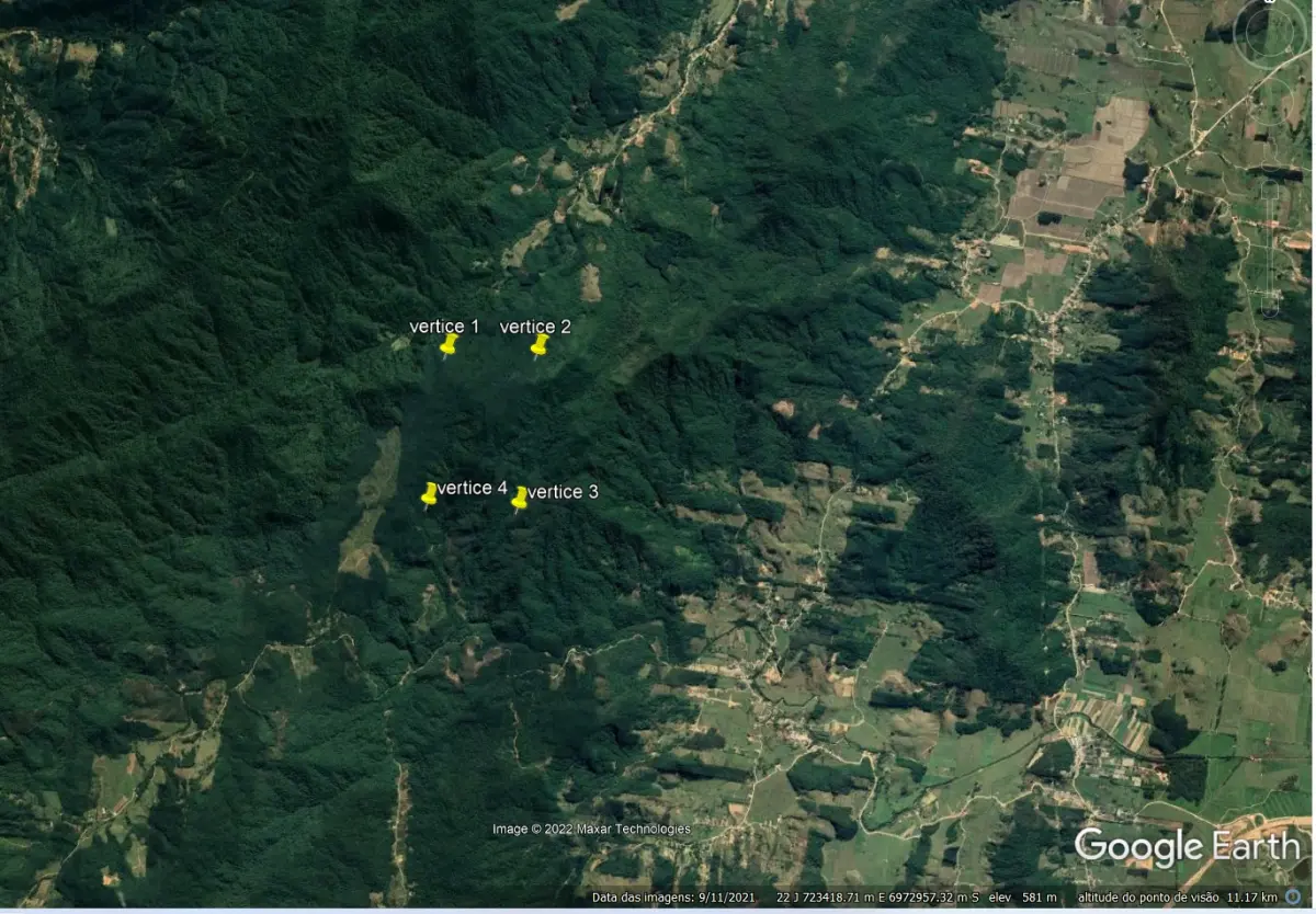 LOTE 000 - Terreno rural situado no lugar Papagaios