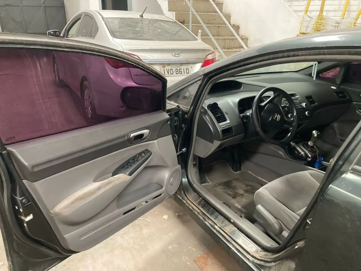 LOTE 000 - Honda Civic LXS FLEX, cor verde, fabricação/modelo 2007/2008 (SEM CHAVE)