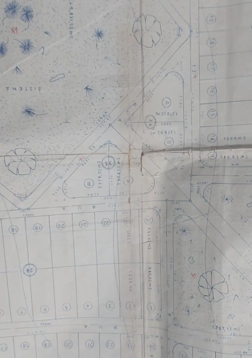 LOTE 002 - O lote de terreno A da quadra 34, da Estância Ipanema, no municipio de Itanhaem, medindo 46,39m de frente para a Rua 13