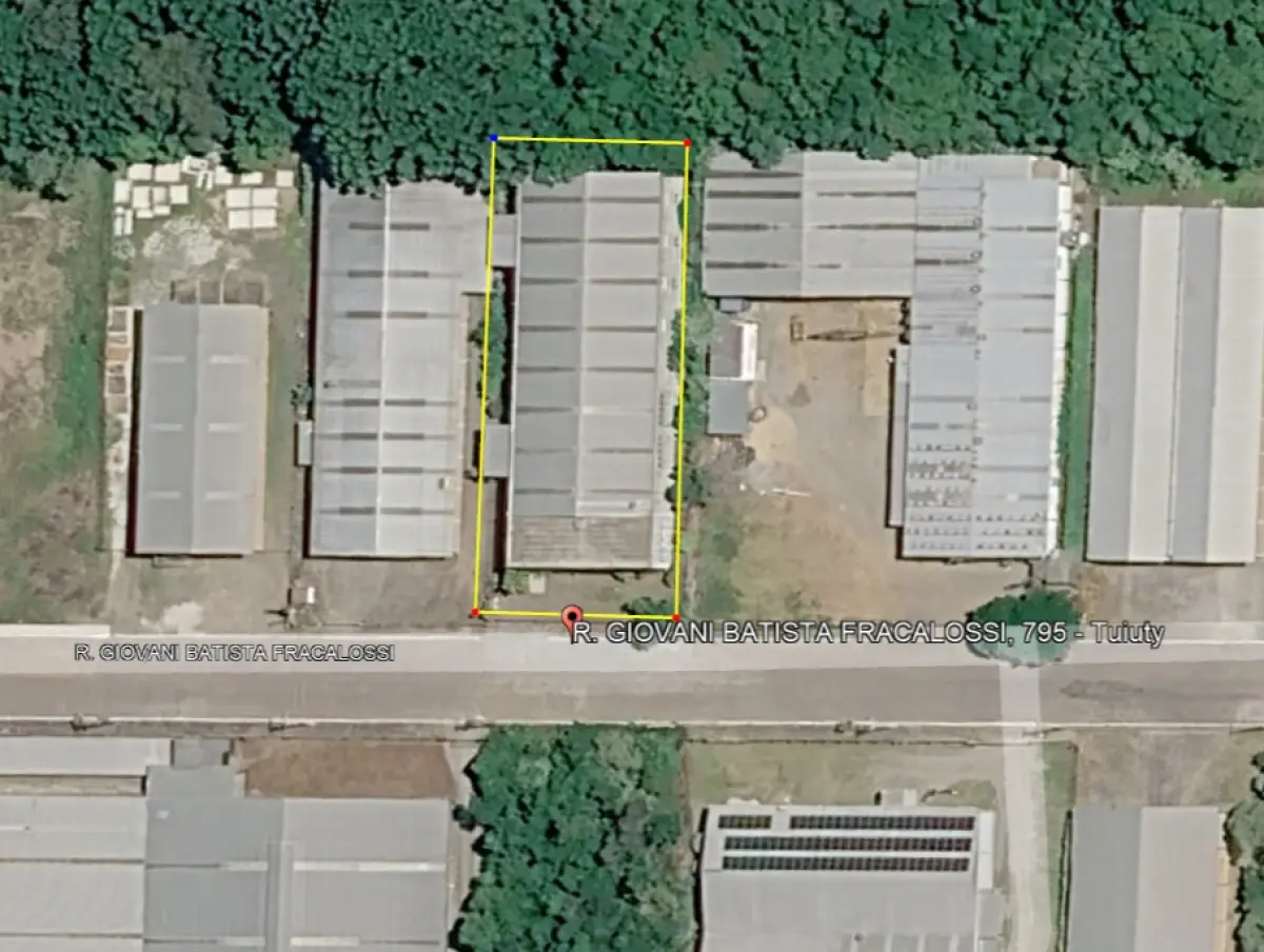 LOTE 000 - Pavilhão Industrial na Rua Giovani Baptista Fracalossi com área construída de 1.510,96m2 em terreno de 2.001,00m2, sendo o lote 23 da quadra III, do loteamento Industrial São Valentim, no distr. De Tuiuty, Bento Gonçalves