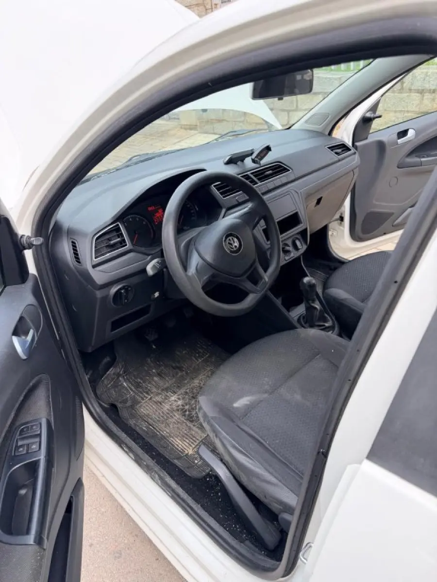 LOTE 000 - VolksWagen Gol 1.0 Flex 12V 5p, branca, fabricação/modelo 2018/2019