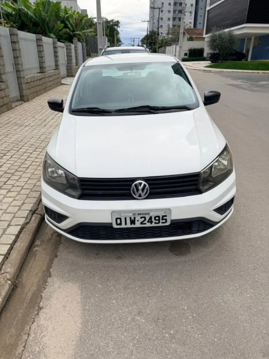 LOTE 000 - VolksWagen Gol 1.0 Flex 12V 5p, branca, fabricação/modelo 2018/2019