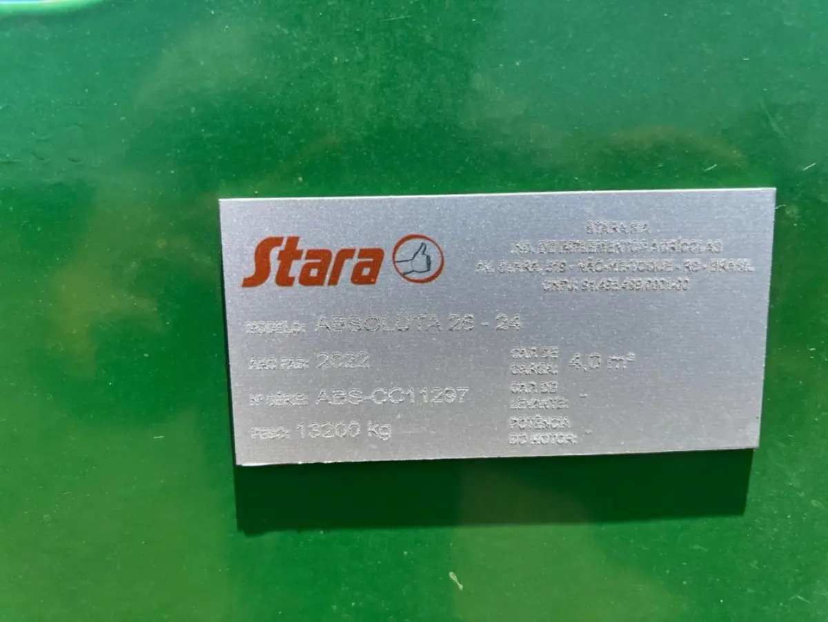 LOTE 003 - Plantadeira 26 L ABSOLUTA STARA 2022 - ABS-CC11297