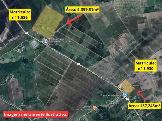 LEILÃO DE 2 FRAÇÕES DE TERRAS  PALMARES DO SUL, POA