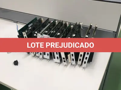 LOTE 319 - Placas de rede, equipamento de teste, telefones, teclados, 