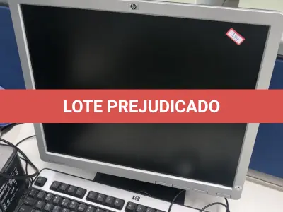 LOTE 144 - Monitor e teclado e monitor, teclado e CPU 