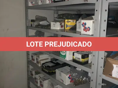 LOTE 062 - Lote com 7 prateleiras e diversos parafuos e arruelas e porcas 
