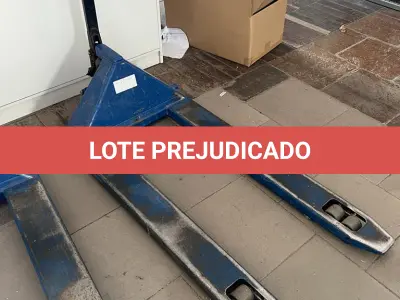 LOTE 003 - carrinho paletran cor azul