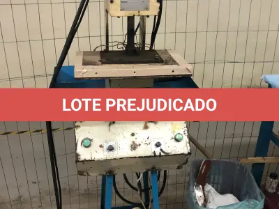 LOTE 057 - uma prensa chapa plana