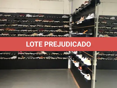 LOTE 088 - prateleira com um pé de sapato
