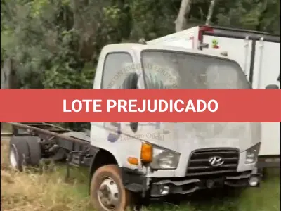 LOTE 010 - Caminhão Hyundai/HD 80, fabricação/modelo 2021/2022, diesel, cor branca, carroceria fechada (sem chave)