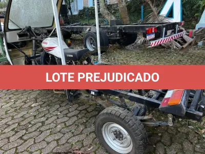 LOTE 011 - Motocar/MCF-250, triciclo, fabricação/modelo 2016/2016, gasolina, cor branca, carroceria fechada (sem motor) (sem chave)
