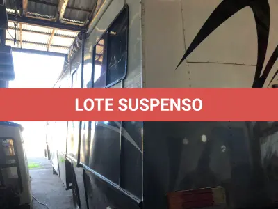LOTE 072 - ÔNIBUS MOTOR HOME C/CAPACIDADE DE CARREGAR CAVALOS, ANO 1976, BRANCO, PLACAS ICX 0695
