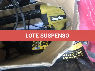 LOTE 001 - LOTE ENGLOBADO DE MAQUIINAS E EQUIPAMENTOS
