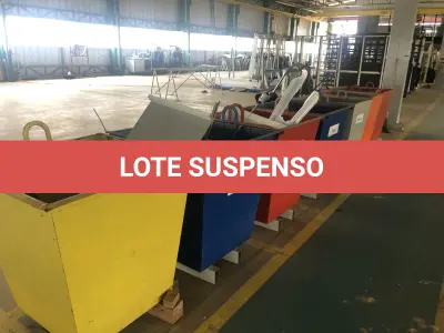 LOTE 001 - LOTE ENGLOBADO DE MAQUIINAS E EQUIPAMENTOS