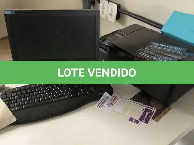 LOTE 08 - Monitor, teclado e impressora