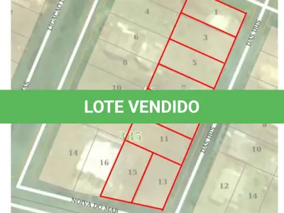 LOTE 005 - lote 9 da quadra K-7, na Praia Noiva do Mar, distrito de Capão da Canoa, mun.de Osório