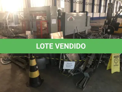 LOTE 1 - LANÇO JÁ RECEBIDO COM 25% DE ENTRADA E SALDO EM 24X COM CORREÇÃO DO IPCA PARA PLANTA INDUSTRIAL COM IMÓVEL E MÁQUINAS -COMPRA ENGLOBADA - LOTE COM PREFERENCIA