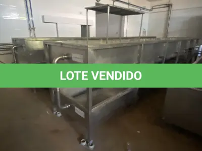 LOTE 027 - 12 caixa de inox para queijo (volumes diversos – Usado para lavar forma e agua gelada)