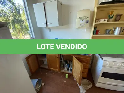 LOTE 075 - fogao 6 bocas, pia inox com armario  e armario de parede simples