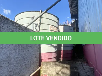 LOTE 045 - lote de 6 tanques  fibra diversos tamanhos, linha de decantação de residuos, tratamento de efluentes ETE