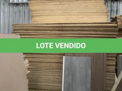LOTE 020 - Lote com placas em mdf e compensado novas 