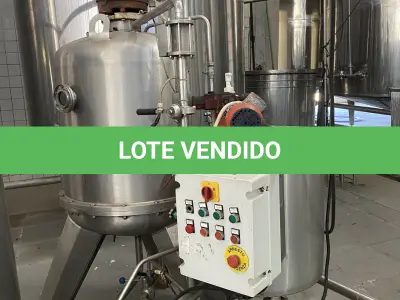LOTE 001 - Tanques de extração de cor – Sistema de filtro à vácuo – Sistema de centrífuga e extração de óleo- Tanques de concentração – Câmara frigorífica – Tanque reservatório – etc