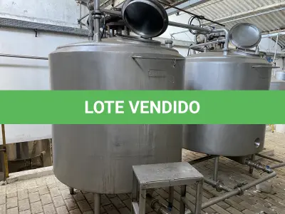 LOTE 001 - Tanques de extração de cor – Sistema de filtro à vácuo – Sistema de centrífuga e extração de óleo- Tanques de concentração – Câmara frigorífica – Tanque reservatório – etc