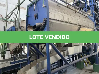 LOTE 001 - Tanques de extração de cor – Sistema de filtro à vácuo – Sistema de centrífuga e extração de óleo- Tanques de concentração – Câmara frigorífica – Tanque reservatório – etc