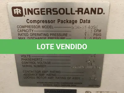 LOTE 116 - compressor Ingersol Rand