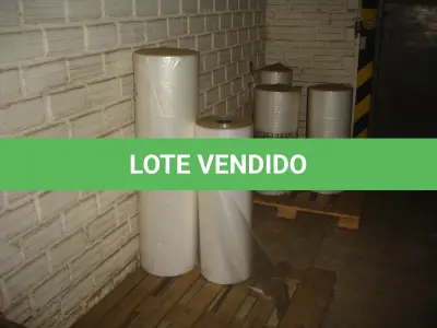 LOTE 027 - lote de matéria prima para rótulos, rolos de filme etc.