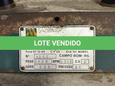 LOTE 014 - balancim hidraulico maq Weber 1100 de peso