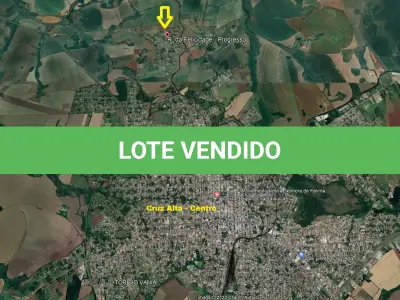 LOTE 000 - Uma área de terrenos, de forma irregular, localizada na Vila Progresso Área total do terreno é de 4.800,00m