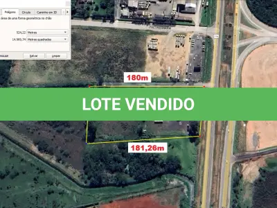 LOTE 001 - 15.000m2 FRENTE BR116 EM GUAIBA - PAVILHÃO E ESTRUTURA PARA  BENEFICIAMENTO DE GRÃOS