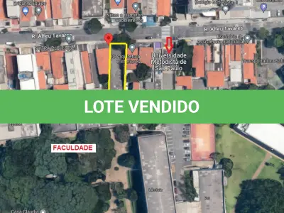 LOTE 002 - SÃO BERNARDO DO CAMPO/SP - Terreno com 314,90m². Amplo terreno usado para estacionamento, composto por 2 matrículas, tendo área total de 314,90m², frente para a Rua Alfeu Tavares, nos. 181 e 189, em São Bernardo do Campo/SP