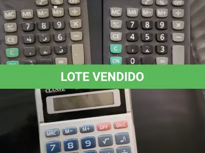 LOTE 134 - 9 CALCULADORAS DE MESA