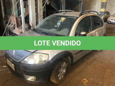 LOTE 001 - Citroen/C3 XTR, 1.4 Flex, cor prata, fabricação/modelo 2007/2008
