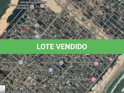 LOTE 001 - tereno urbano, situado na praia Village Dunas, em Balneário Gaivota