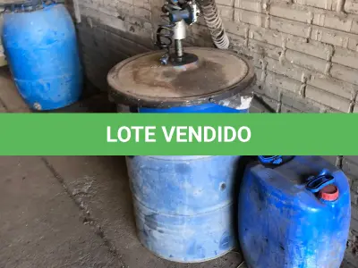 LOTE 074 - ENGRAXADEIRA PNEUMÁTICA COM TAMBOR AZUL